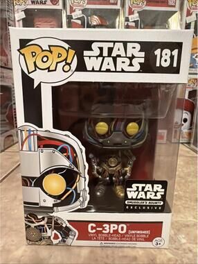 Funko POP! Star Wars C-3PO (Unfinished) Smuggler's Bounty Exclusive w/Protector